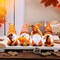 4 Pcs Fall Figurines Resin Gnome Tabletop Autumn Sculpture Decoration
